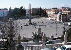 Площадь дель Пополо в городе Рим в Италии